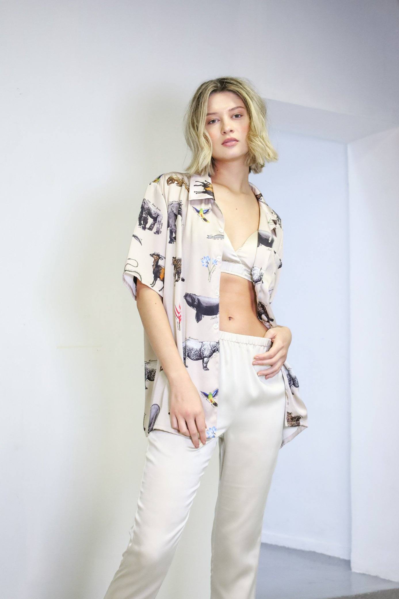 Anaphe Sleepwear & Loungewear Minimal Bralette Silk