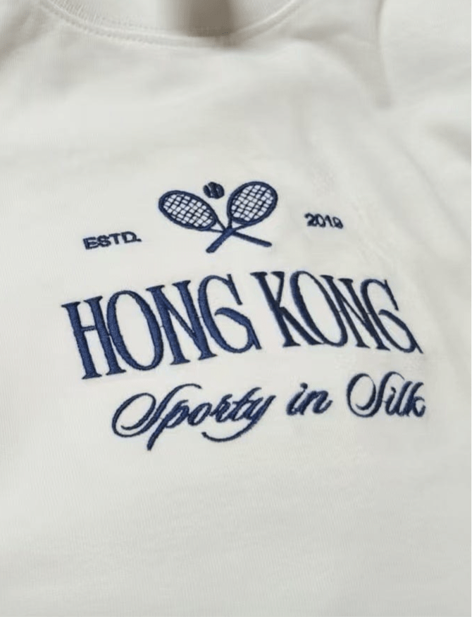 Hong Kong ‘Sporty In Silk’ Organic Cotton Tshirt