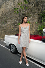Load image into Gallery viewer, 60s Silk Cowl Mini Slip Dress - Prints
