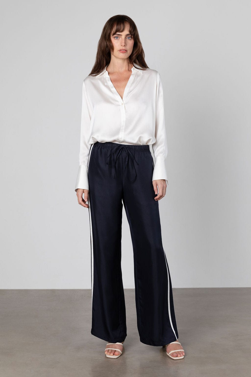 Capsule French Cuff Blouse - Sandwashed Silk
