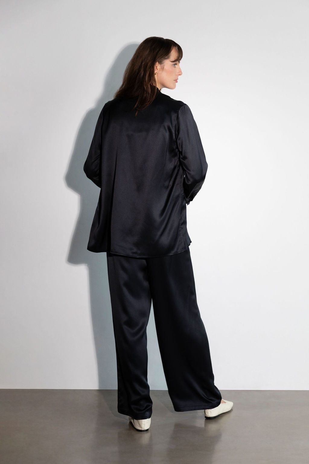 Silk Draw String Pant  - Black, Atelier