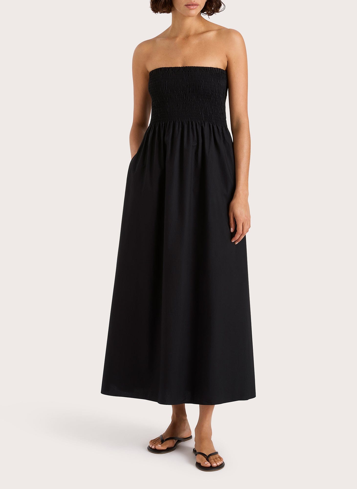 Jamie Midi Dress Black - Faithfull The Brand
