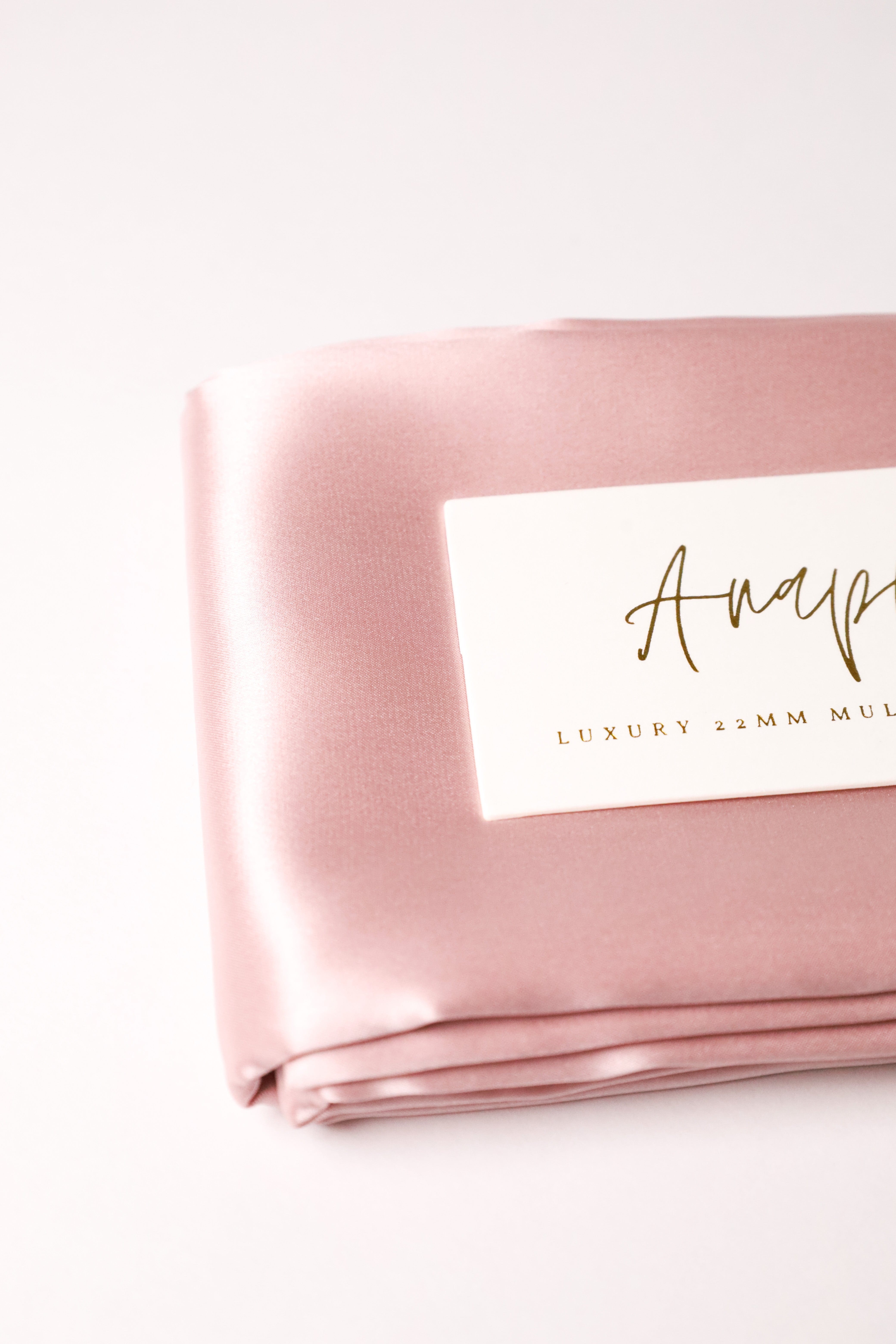Anaphe Additions Blush Pink Pillowcase 22momme Charmeuse Silk