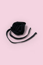 Load image into Gallery viewer, Anaphe Additions Classic Black Silk Rose Accessory - Attach to your dress, wear as a necklace, bracelet, anklet or bag accessory
