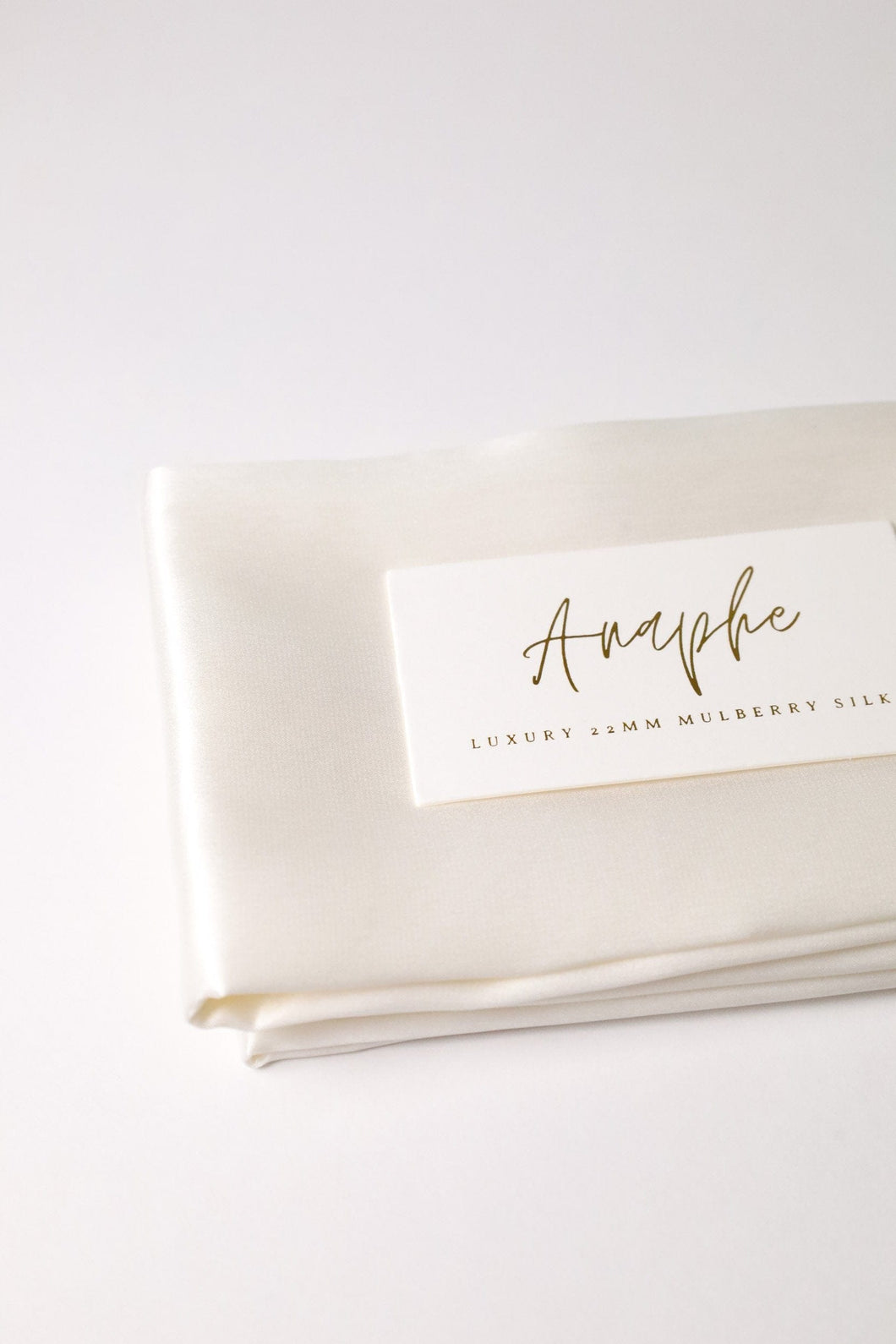 Anaphe Additions White Silk Pillowcase 22momme 6A