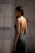 Load image into Gallery viewer, Anaphe Backless Dress 00&#39;s Backless Silk Halter Dress - Classic Black
