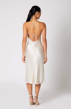 Load image into Gallery viewer, Anaphe Backless Dress 00&#39;s Backless Silk Halter Dress - Sand
