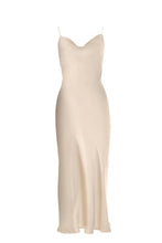 Load image into Gallery viewer, Anaphe Backless Dress Nova Dress Silk Open Back Slip - Sand
