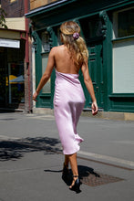 Load image into Gallery viewer, Anaphe  Backless Dress Oui Rose Silk Halter Dress - Peony Pink
