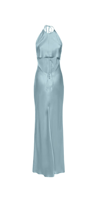 Anaphe Backless Dress Seren Halter Dress - Morning Mist Blue