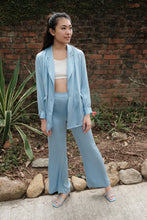Load image into Gallery viewer, Anaphe Blazers Forget Me Not Blue Ultra Light Weight Silk Blazer
