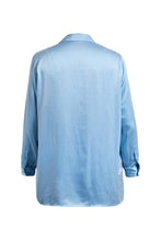 Load image into Gallery viewer, Anaphe Blazers Forget Me Not Blue Ultra Light Weight Silk Blazer
