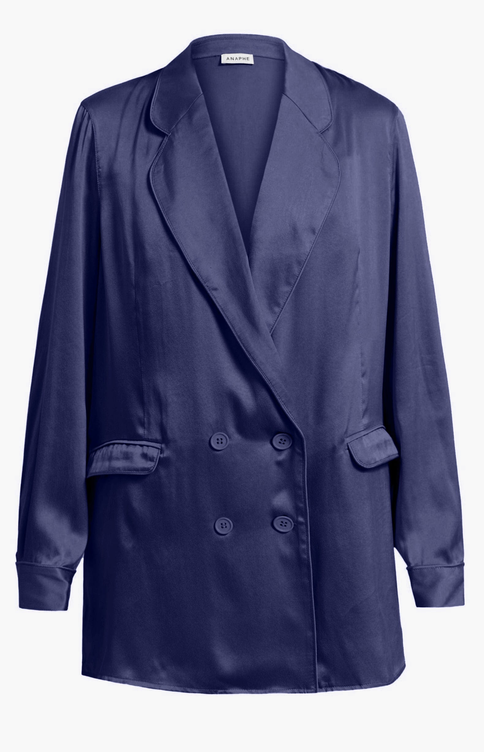 Anaphe Blazers French Navy / XS/S Ultra Light Weight Silk Blazer