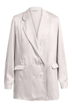 Load image into Gallery viewer, Anaphe  Blazers Sand Ultra Light Weight Silk Blazer
