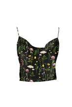 Load image into Gallery viewer, Anaphe Camisole Hera Cross Open Back Cowl Camisole - Enchanted Print
