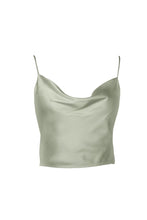 Load image into Gallery viewer, Anaphe Camisole Hera Cross Open Back Cowl Camisole - Forest Green
