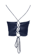 Load image into Gallery viewer, Anaphe Camisole Hera Cross Open Back Cowl Camisole - French Navy
