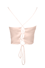 Load image into Gallery viewer, Anaphe Camisole Hera Cross Open Back Cowl Camisole - Soft Peach
