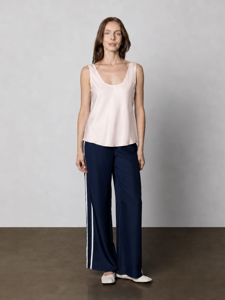 Anaphe Camisole Scoop Silk Camisole - Blush