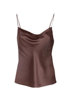 Load image into Gallery viewer, Anaphe Camisole Silk 60s Cowl Cami - Cocoa Brown
