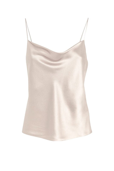 Anaphe Camisole Silk 60s Cowl Cami - Sand