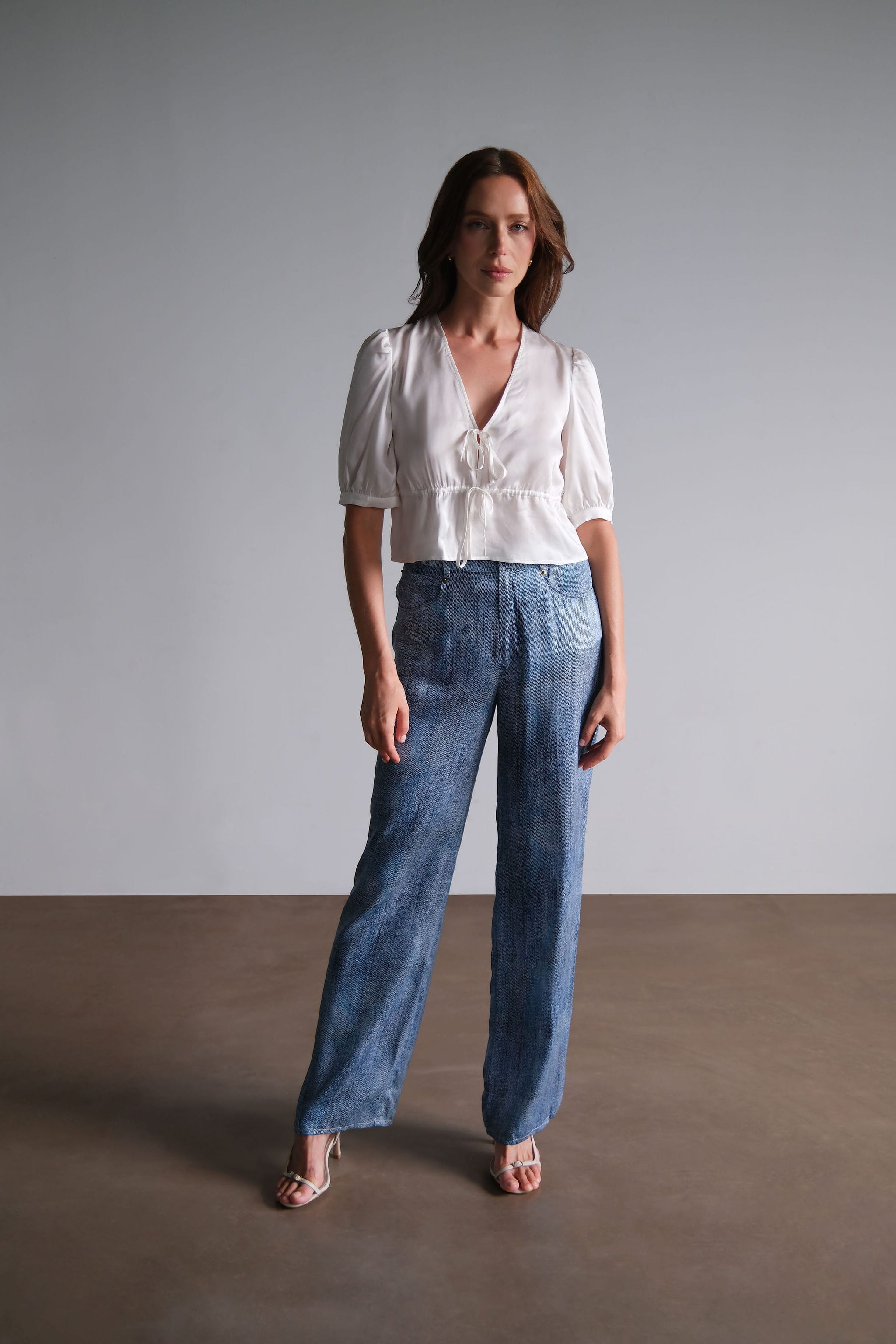 Anaphe  Colette Silk Blouse - White