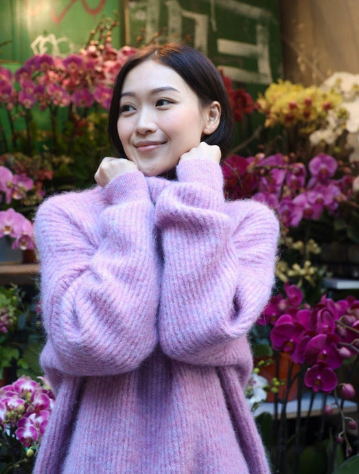 Anaphe Knitwear & Layering Alpaca Comfort Zone Pullover Lilac