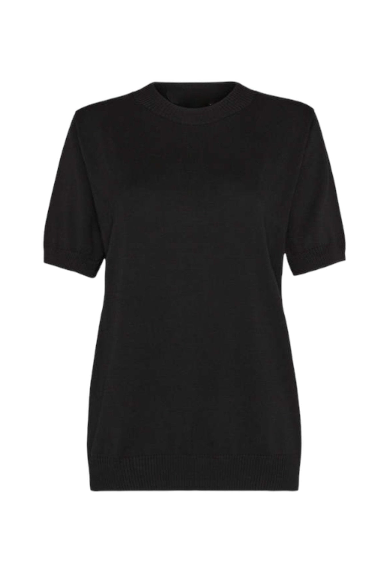Anaphe Knitwear & Layering XS Organic Cotton Silk Blend Jumper Classic Black