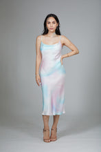 Load image into Gallery viewer, Anaphe Long Cowl Dress Silhouette Silk Cowl Slip Dress - Aurora
