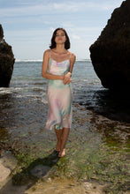 Load image into Gallery viewer, Anaphe Long Cowl Dress Silhouette Silk Cowl Slip Dress - Aurora
