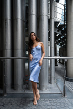 Load image into Gallery viewer, Anaphe Long Dress V Silk Slip Dress Lavender Haze
