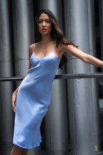 Load image into Gallery viewer, Anaphe Long Dress V Silk Slip Dress Lavender Haze
