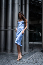 Load image into Gallery viewer, Anaphe Long Dress V Silk Slip Dress Lavender Haze
