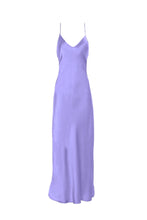 Load image into Gallery viewer, Anaphe Long Dress XS V Silk Slip Dress Lavender Haze
