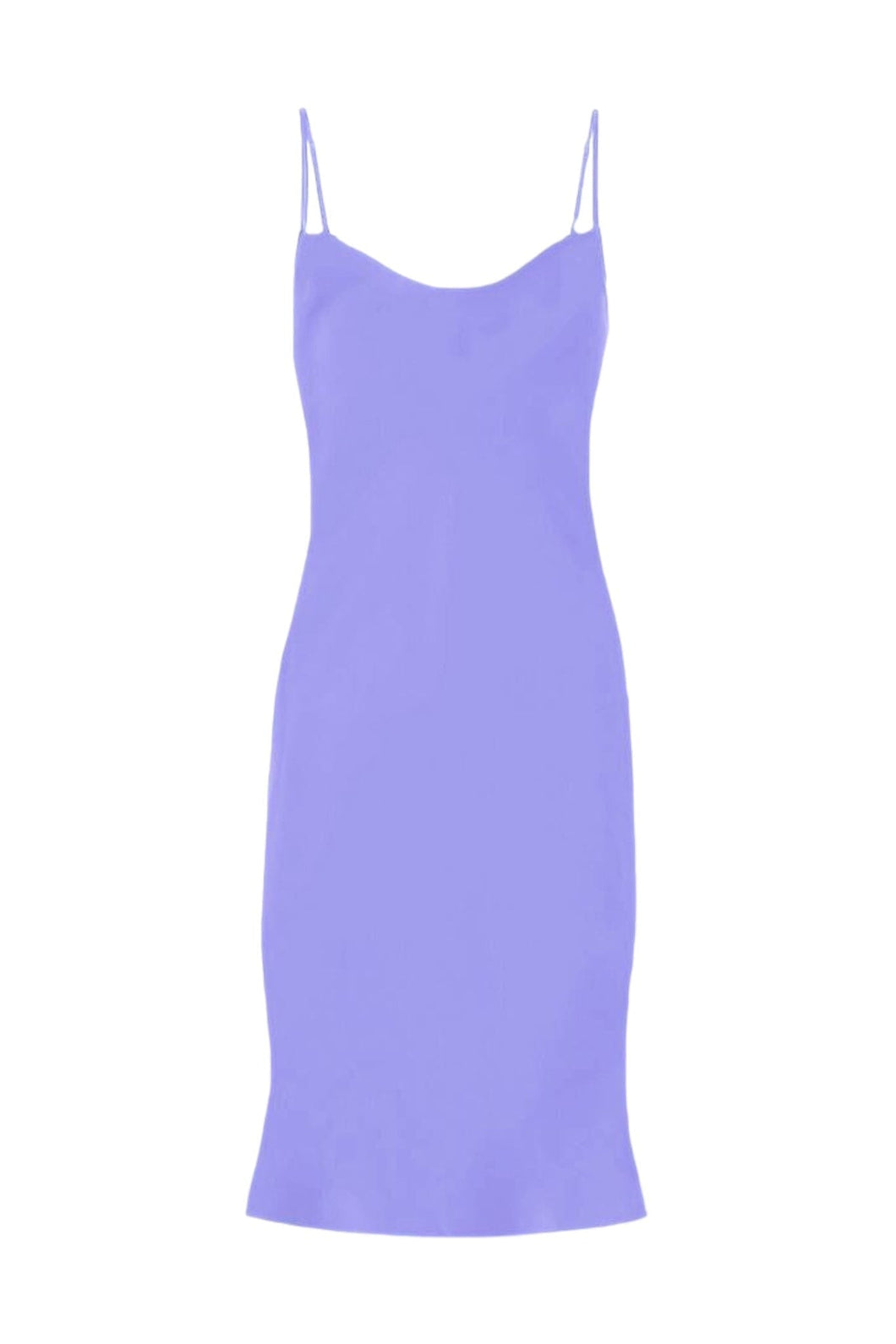 Anaphe Mini Cowl Dress XS 60s Silk Cowl Mini Slip Dress - Lavender Haze