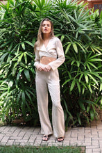 Load image into Gallery viewer, Anaphe Pants &amp; Shorts High-Waist Silk Pant - Sand
