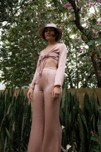 Load image into Gallery viewer, Anaphe Pants &amp; Shorts High-Waisted Silk Pant - Barely Pink - 31&quot; Long Length
