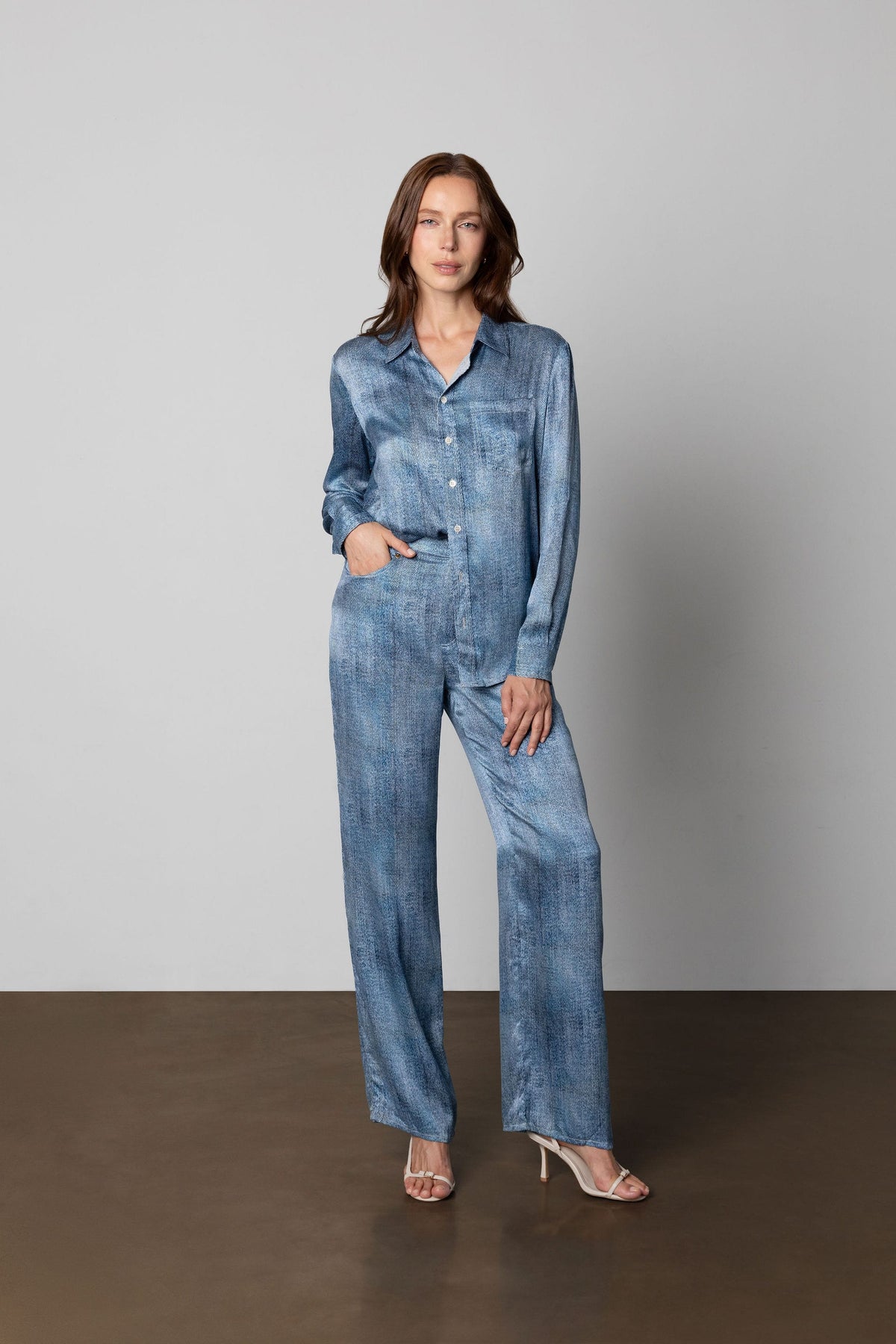 Anaphe Pants & Shorts Jeans But Silk - Indigo Acid Wash Denim