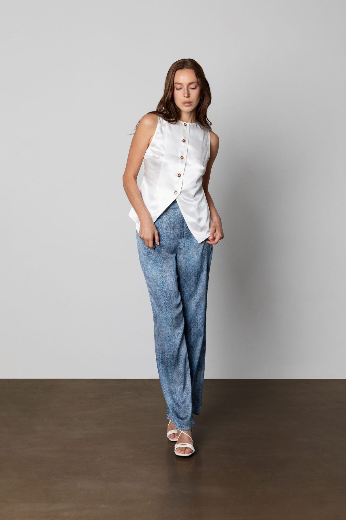 Anaphe Pants & Shorts Jeans But Silk - Indigo Acid Wash Denim