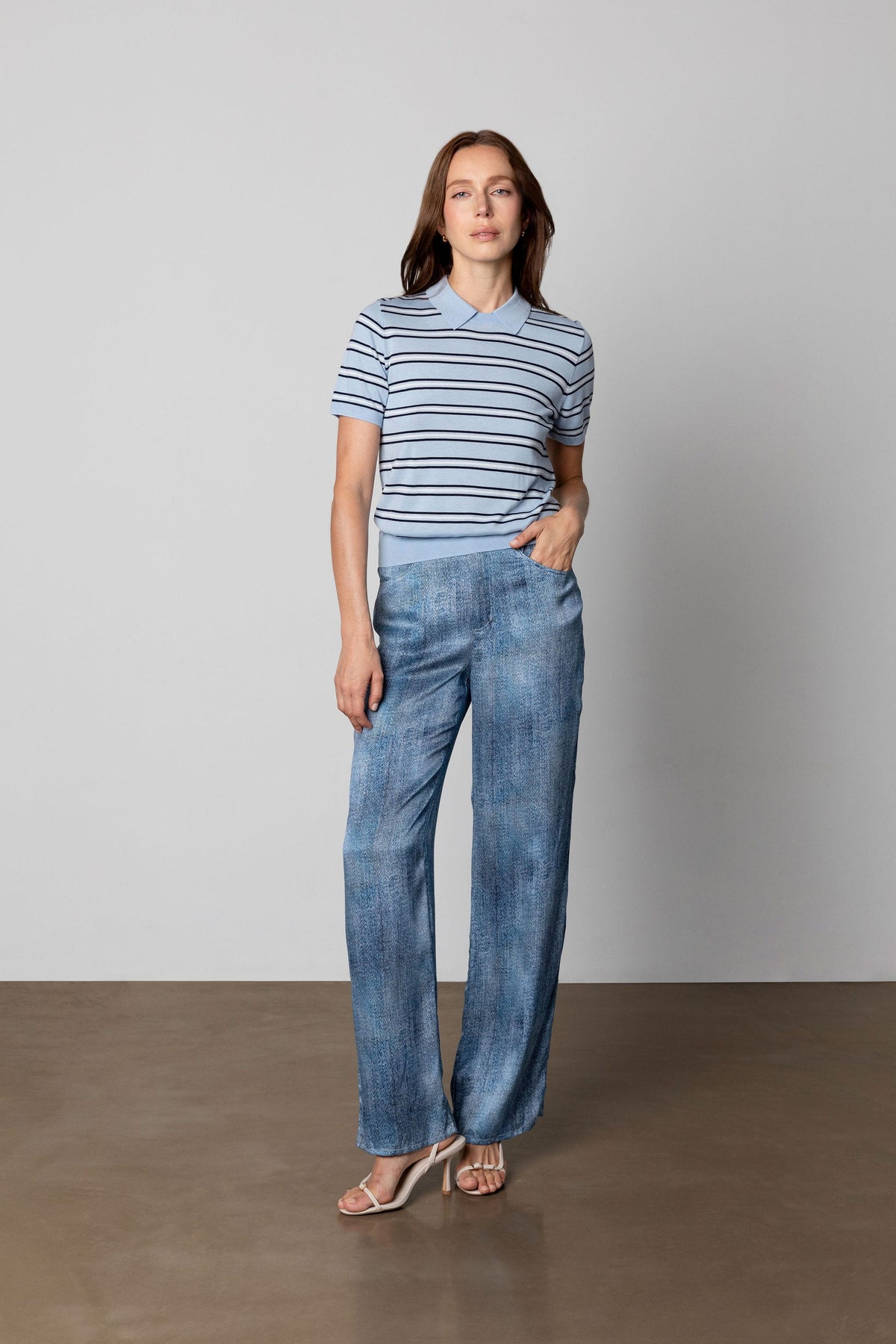 Anaphe Pants & Shorts Jeans But Silk - Indigo Acid Wash Denim