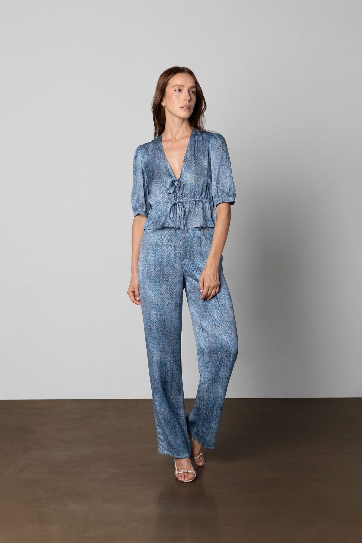 Anaphe Pants & Shorts Jeans But Silk - Indigo Acid Wash Denim