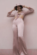 Load image into Gallery viewer, Anaphe Pants &amp; Shorts XS / Long 31&#39; High-Waisted Silk Pant - Barely Pink - 31&quot; Long Length
