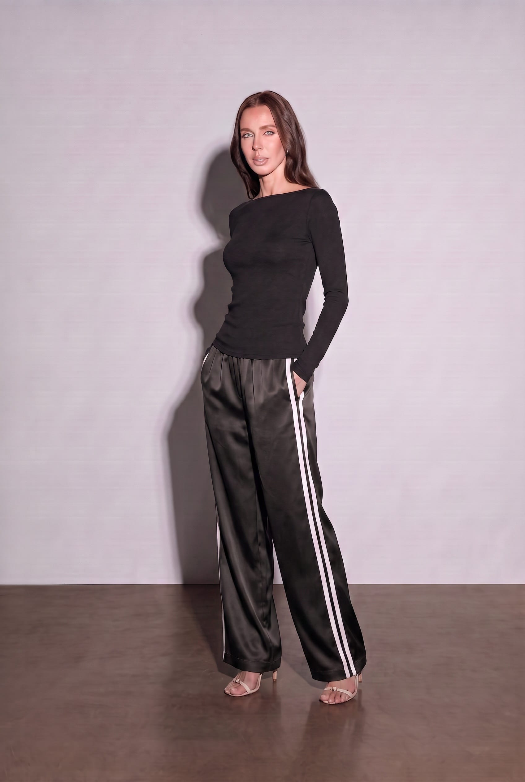 Anaphe Shirts & Tops Black Light Weight Merino Knit Top