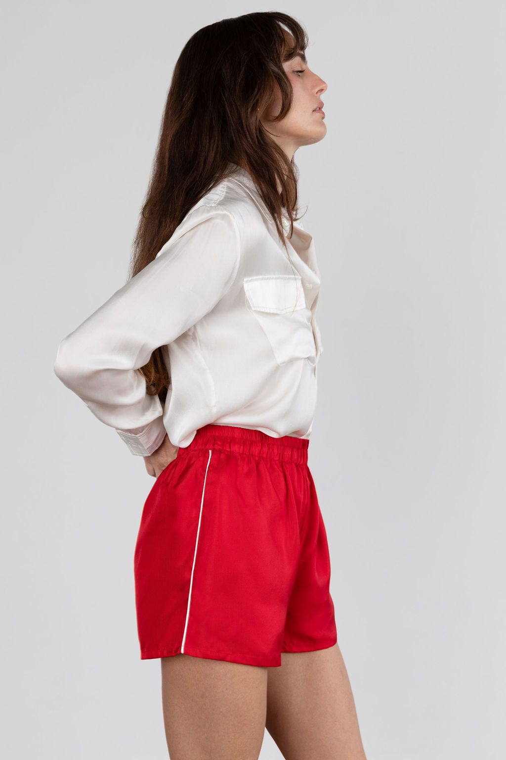 Anaphe Shirts & Tops Boyfriend Silk Utility Shirt