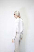 Load image into Gallery viewer, Anaphe  Shirts &amp; Tops Boyfriend Silk Utility Shirt White
