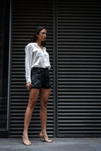 Load image into Gallery viewer, Anaphe  Shirts &amp; Tops Boyfriend Silk Utility Shirt White
