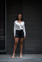 Load image into Gallery viewer, Anaphe  Shirts &amp; Tops Boyfriend Silk Utility Shirt White
