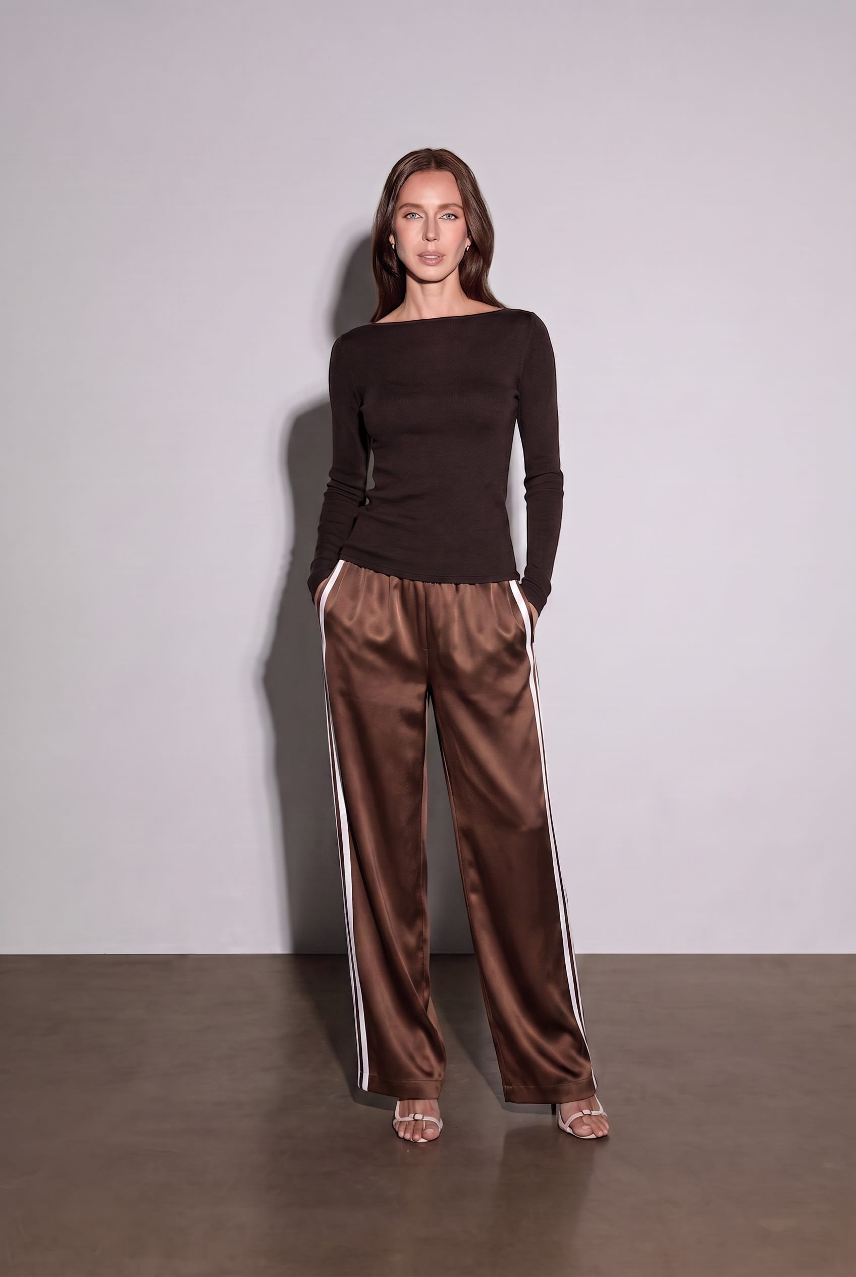 Anaphe Shirts & Tops Espresso Light Weight Merino Knit Top