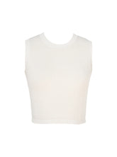 Load image into Gallery viewer, Anaphe  Shirts &amp; Tops Medium Knit Crop Top 55% Silk 45% Organic Cotton
