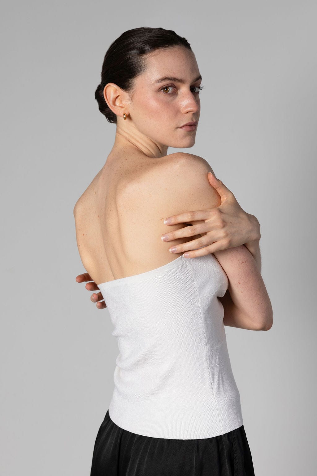 Anaphe Shirts & Tops White / XS/S Silk Knit Bandeau Top